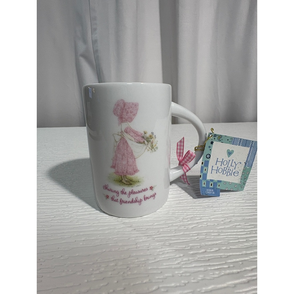 Holly Hobbie Friendship Coffee Mug 2006 Ceramic Heart Initial H NWT S0049